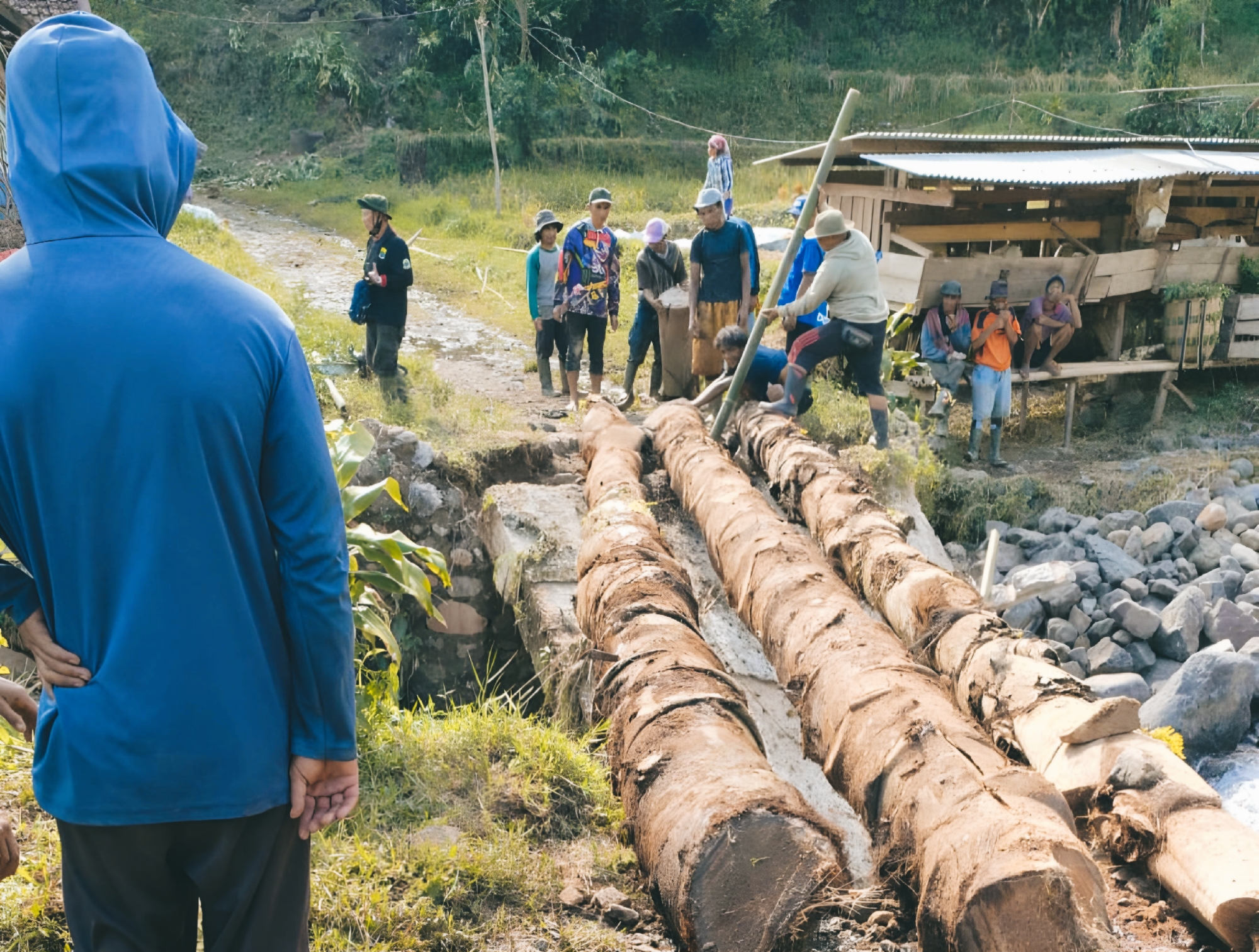 Jembatan Penghubung Cidaun Ambruk, BPBD Tunggu Verifikasi Perkim Cianjur