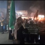 Gema Takbir dan Cahaya Obor Warnai Malam 1 Muharram di Desa Maleber