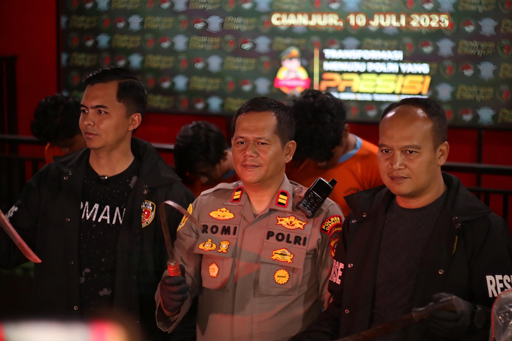 Bentrokan Berdarah di Haurwangi, Tiga Pelaku Diamankan Polres Cianjur