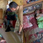 Lurah Muka Turun Tangan, Bagikan Beras ke Lansia Miskin di Cianjur