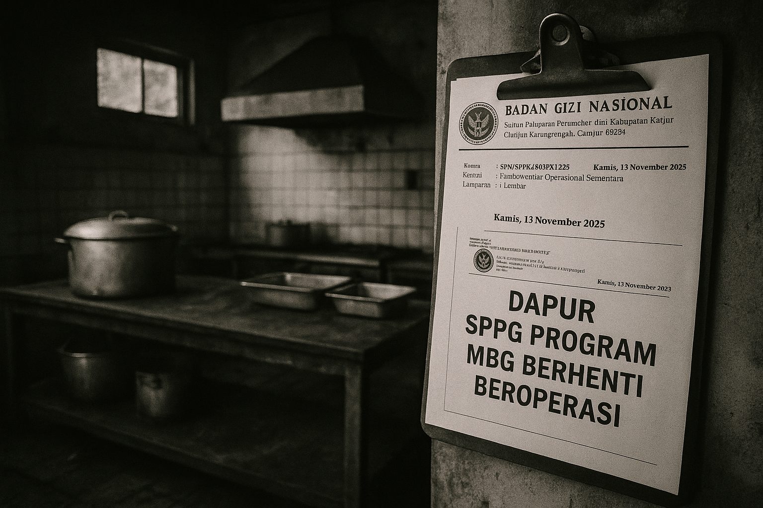 SPPG Sindanglaka 2 Berhenti Mendadak, Koordinator Ungkap Anggaran Belum Turun