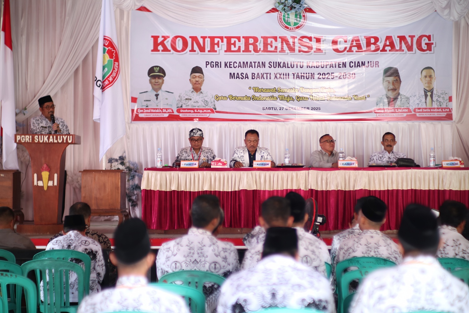 Konfercab PGRI Sukaluyu Resmi Digelar, Dedi Setia Muliadi Terpilih Pimpin Organisasi