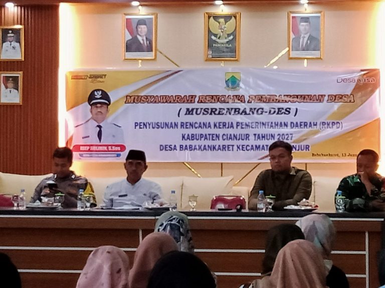 Musrenbang Desa Babakan karet Digelar, Arahkan Pembangunan Cianjur 2027
