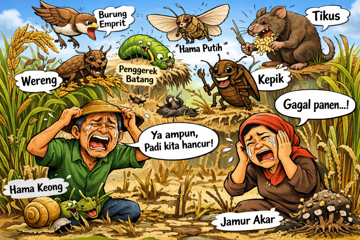 Ancaman Hama Intai Petani Cianjur, Dinas TPHP Siapkan Langkah Antisipasi dan Bantuan Pestisida