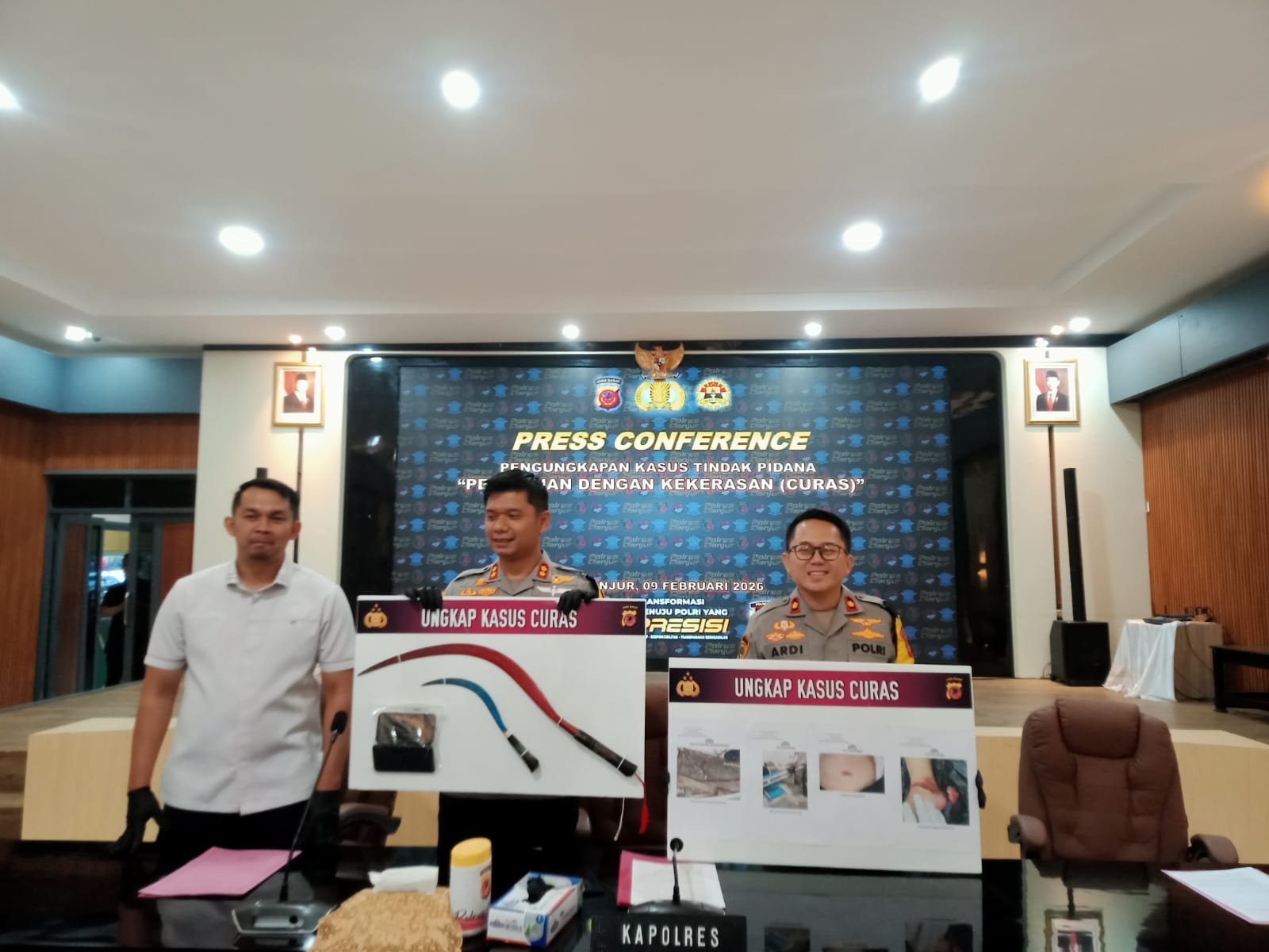 Polres Cianjur Ungkap Dua Aksi Curas Brutal, Satu Pelaku Masih Buron