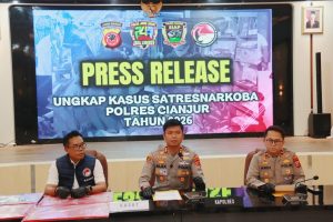 Polres Cianjur Berhasil Tangkap Pengedar Sabu, Ganja dan Obat Keras Terlarang dalam kurun dua bulan jelang Ramadhan