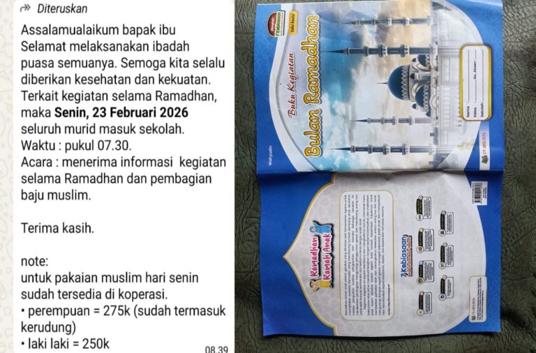 Polemik Buku Ramadan dan Seragam Muslim di SMPN Cianjur, Orang Tua Keberatan Harga Dinilai Tak Wajar