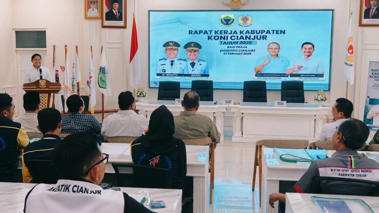 Cianjur Bidik 15 Besar Jabar, Bupati Genjot Pembinaan Lewat Rakerkab KONI 2026