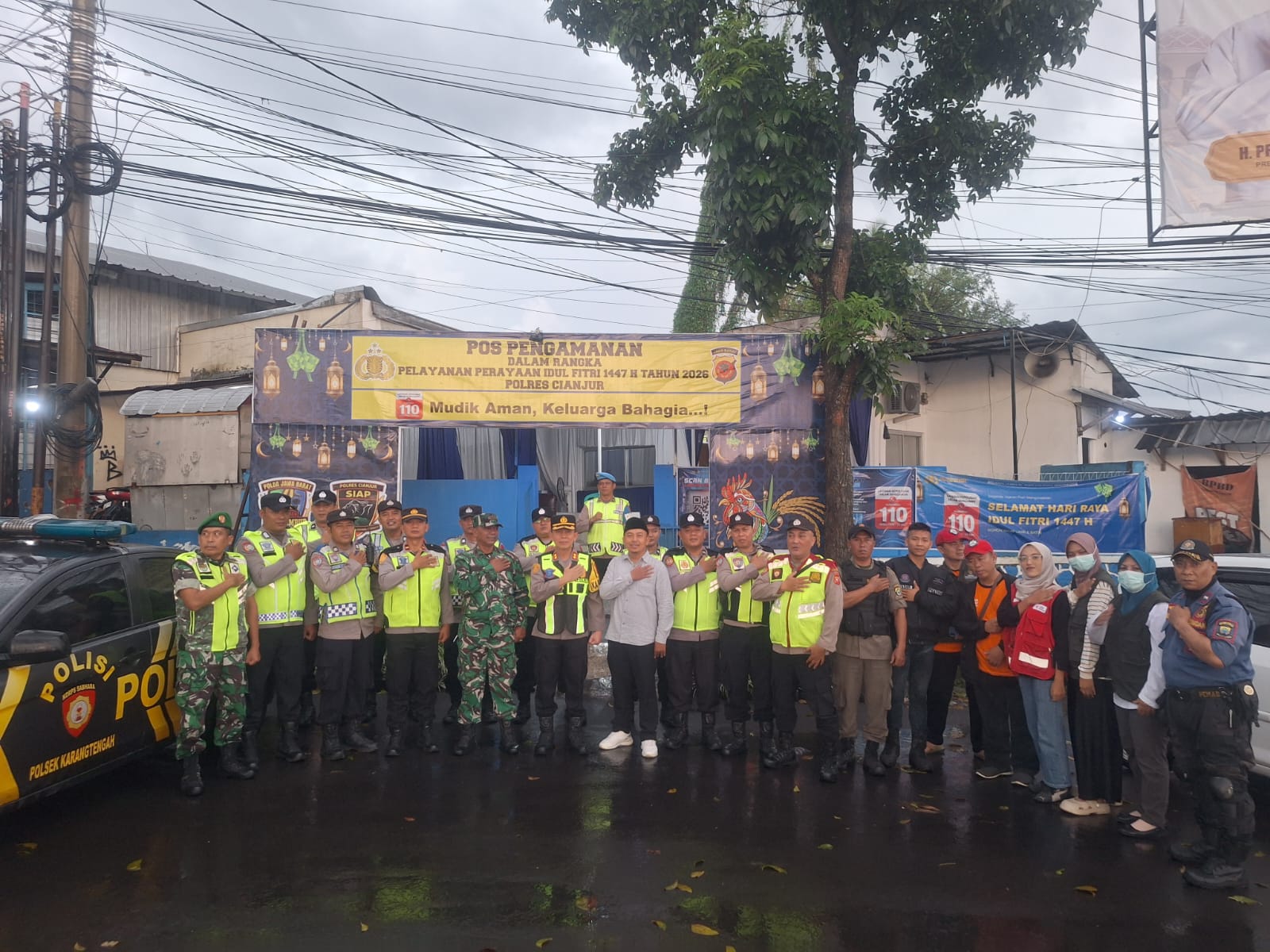 Apel Siaga Takbiran di Karangtengah, 37 Personel Gabungan Amankan Arus Mudik