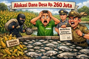 Dana Desa Rp260 Juta di BUMDes Cibulakan Berujung Gurame Raib dan Jagung Merugi