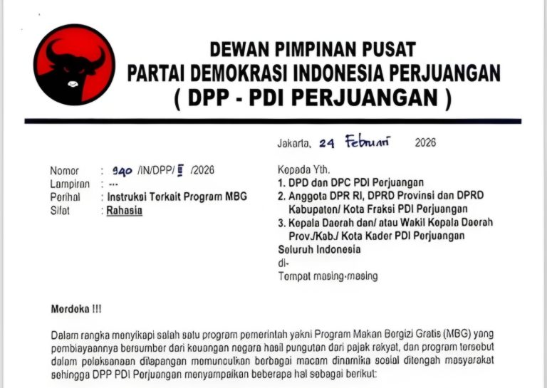 PDIP Larang Kader Terlibat Bisnis MBG, Aktivis Sebut Ada Politikus Banteng di Cianjur Diduga Ikut Program MBG