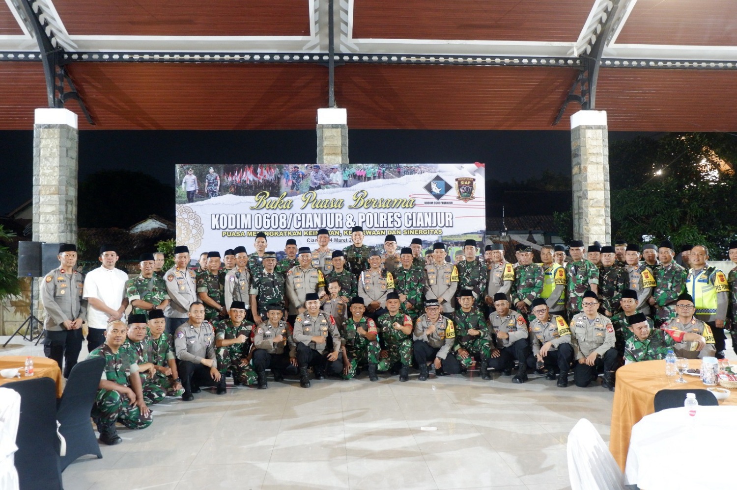 Buka Puasa Bersama TNI–Polri di Cianjur, Perkuat Sinergitas Jaga Keamanan Daerah