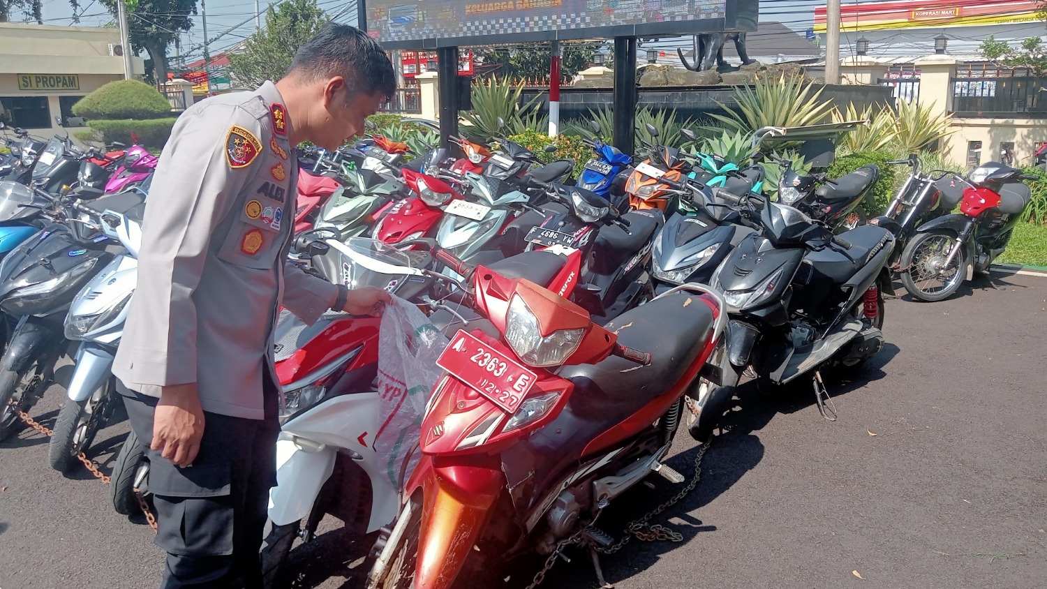 Polres Cianjur Sikat 67 Motor Knalpot Brong, Kendaraan Dinas Ikut Terciduk