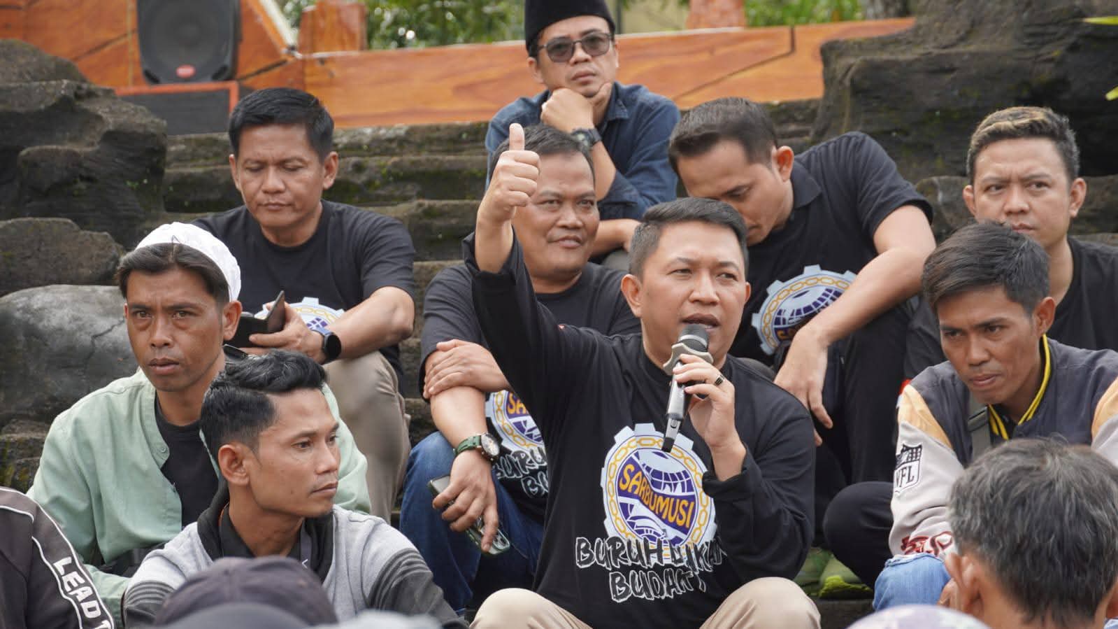 Wabup Sukabumi Rayakan May Day Bareng Buruh, Dorong Investasi dan Perkuat Sektor Unggulan