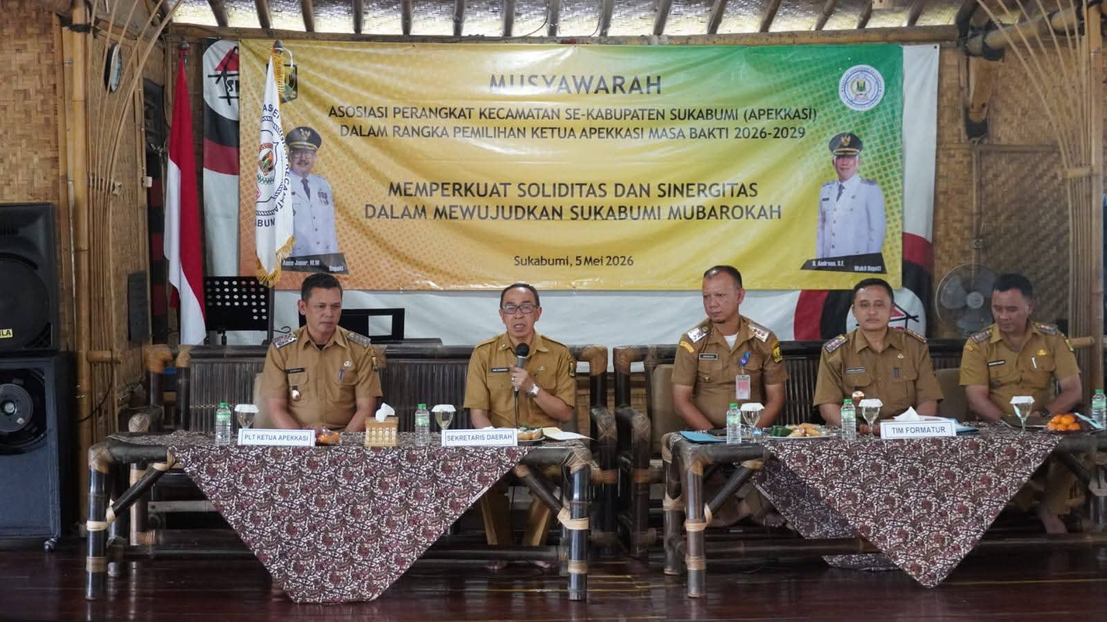 Muscab Apekkasi Sukabumi Digelar, Sekda Tegaskan Pentingnya Kolaborasi dan Kepemimpinan Kuat
