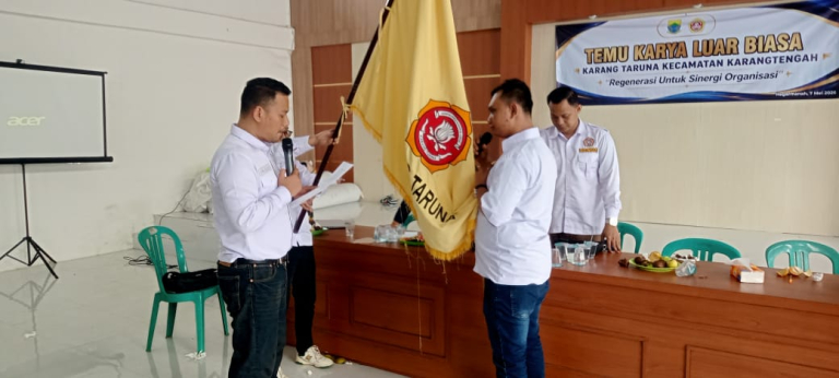 Ketua Karang Taruna Karangtengah Resmi Dilantik, Aldi Mulyadi Siap Perkuat Soliditas Pemuda