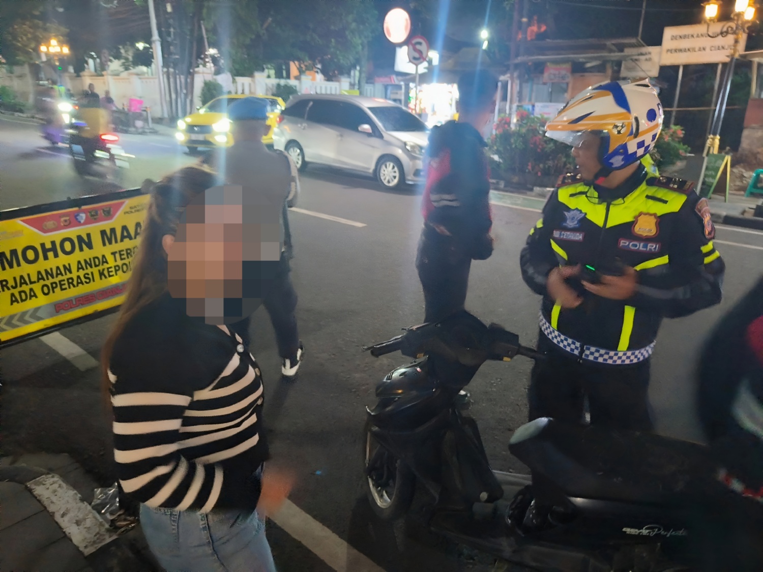 KRYD Polres Cianjur Sita 99 Motor Knalpot Brong, Miras Oplosan dan Obat Terlarang Ikut Terjaring