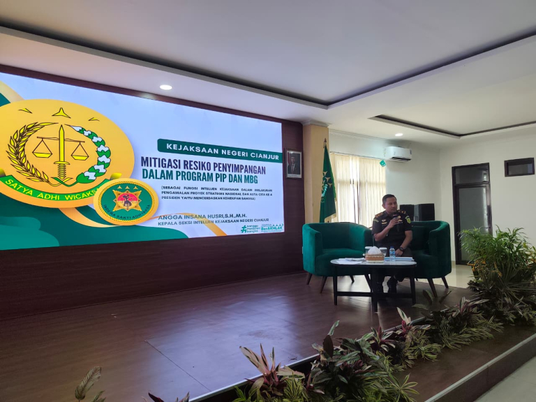 Kejari Cianjur Soroti Potensi Penyimpangan PIP dan MBG dalam Sosialisasi Mitigasi Risiko Penyimpangan Program Strategis Nasional