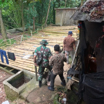 Limbah Usus Ayam Cemari Permukiman di Karangtengah, Satgas Citarum Harum Tutup Outfal RPH di Cugenang
