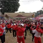 HUT RI ke-81, Desa Sarampad Gelar Jalan Sehat dan Hiburan Rakyat