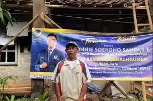 Kang Onnie Realisasikan Aspirasi Partai NasDem, Warga Desa Sukanagara Terima Bantuan BSPS