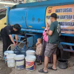 Kekeringan di Cibeber, NCI dan Polres Cianjur Respons Cepat Permintaan Air Bersih