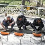 TNI AL dan Pemkab Sukabumi Bangun Kembali Jembatan Leuwidinding yang Ambruk