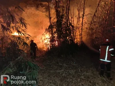 Bekas Galian C di Ciharashas Terbakar, 15 Hektare Lahan Dilalap Api