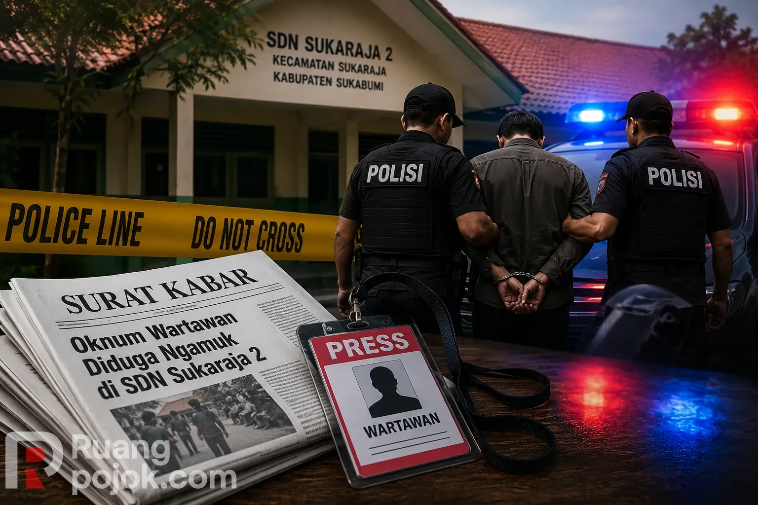 Oknum Wartawan Diduga Ngamuk di SDN Sukaraja 2, Jalani Test Urine Positif Narkoba