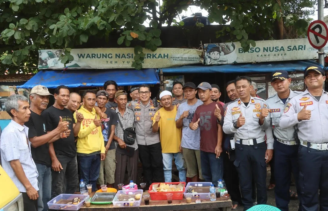Kapolres Sukabumi Temui Sopir Angkot di Palabuhanratu, Serap Aspirasi dan Bahas Kamtibmas
