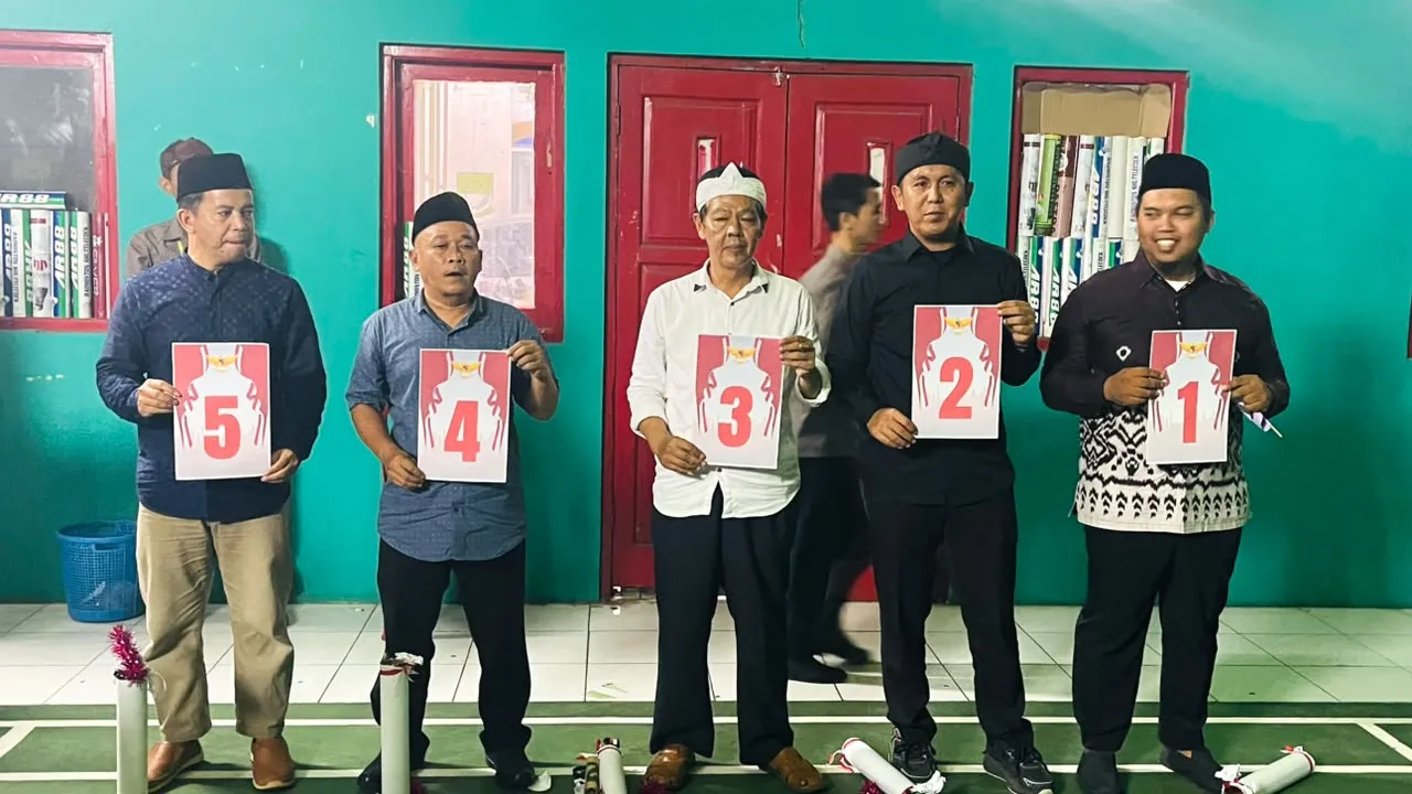 Pilkades Sukamanah di Kecamatan Karangtengah, Lima Calon Resmi Kantongi Nomor Urut