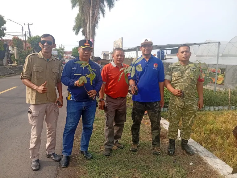 Maknai Sumpah Pemuda ke-98, Forkopimcam Cisolok Gelar Jumsih dan Tanam Pohon