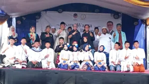 Hujan Deras Tak Surutkan Sapa Warga Berbasis Budaya H. Onnie Soerono Sandi di Karangtengah