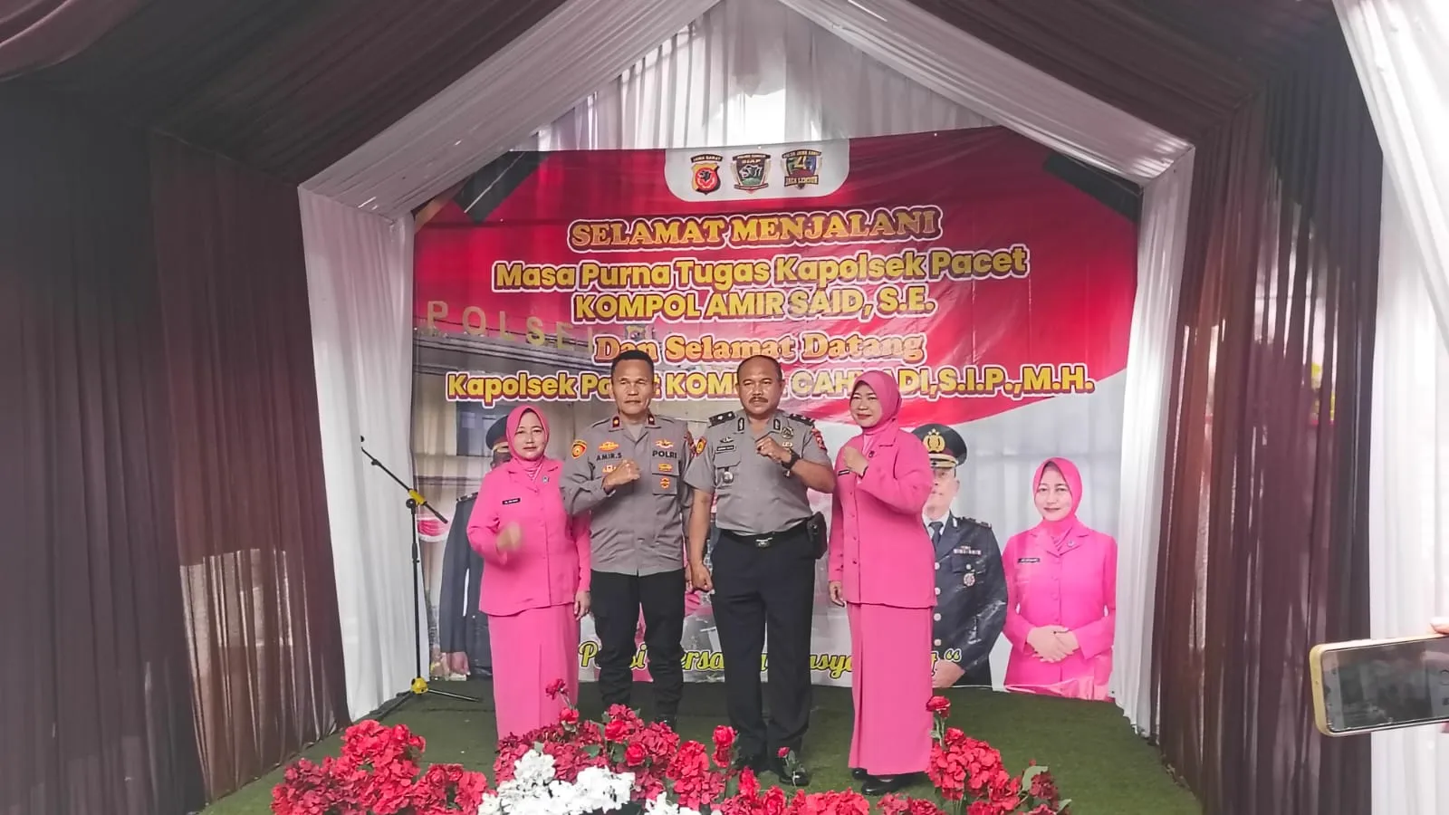 Amir Said Akhiri Tugas di Polsek Pacet, Sampaikan Terima Kasih kepada 14 Kepala Desa