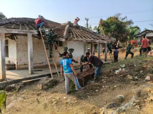 TMMD ke-130 Kodim 0622/Sukabumi Renovasi Masjid Al-Barokah dan Dorong UMKM Girimukti