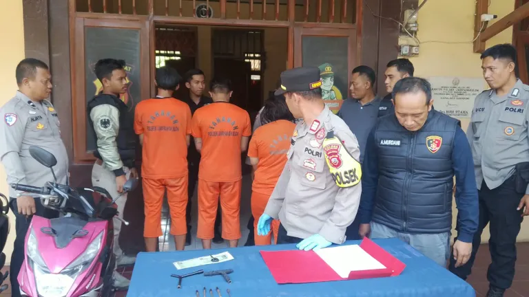 Curi Motor saat Pemilik Beli Obat, Tiga Terduga Pelaku Curanmor Dibekuk
