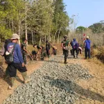 TMMD ke-130 Kodim 0622/Sukabumi, Perbaikan Jalan Penghubung Dua Desa Capai 35 Persen