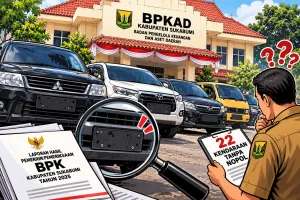 Waduh! 22 Kendaraan Pemkab Sukabumi Bernopol “Gaib”, Nilainya Capai Rp3,2 Miliar