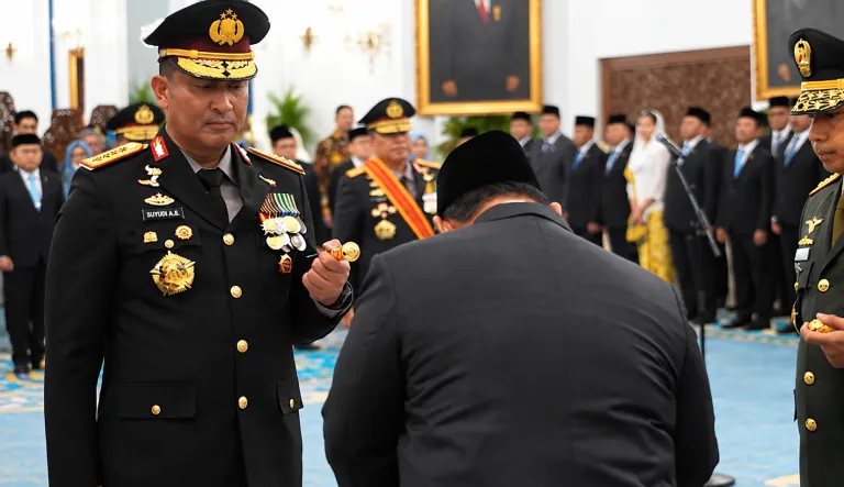 Prabowo Lantik Kapolri, Wakapolri dan 16 Pejabat Negara
