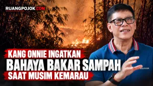 Kang Onnie Ingatkan Warga Cianjur Bahaya Bakar Sampah Saat Kemarau