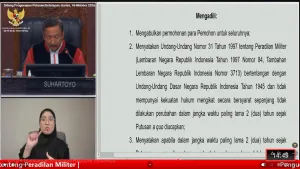 Revisi UU Peradilan Militer Harus Atur Batas Yurisdiksi dan Independensi Hakim